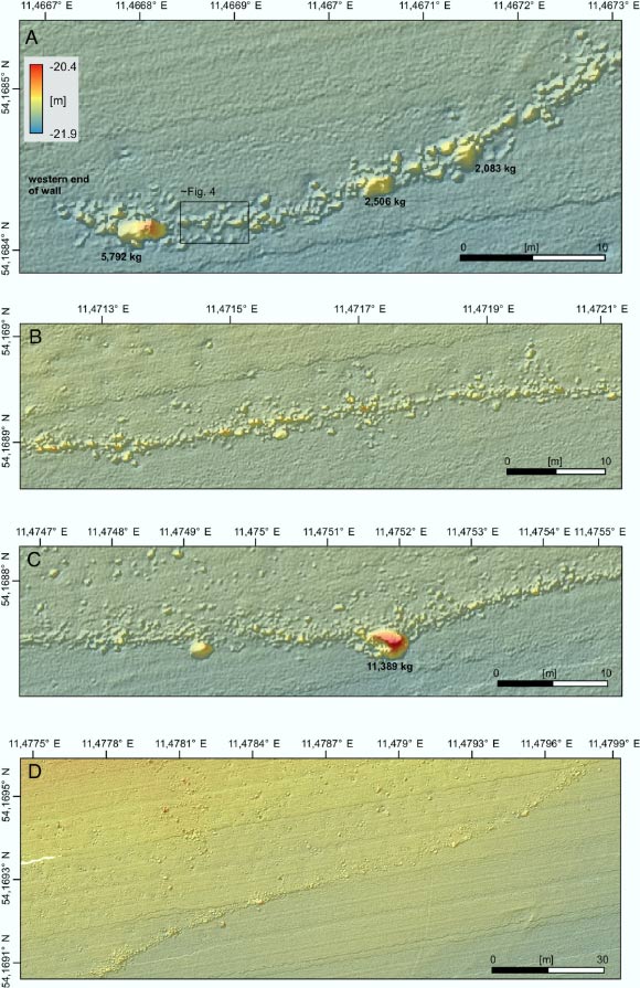 Morphology of the southwest-northeast trending ridge that hosts the Blinkerwall and the adjacent mound. Image credit: Geersen et al., doi: 10.1073/pnas.2312008121.